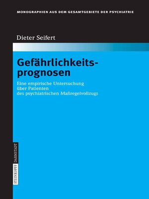 cover image of Gefährlichkeitsprognosen